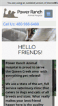 Mobile Screenshot of powerranchanimalhospital.com