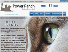 Tablet Screenshot of powerranchanimalhospital.com